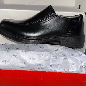 Deer Stags Youth Black Slip-On Dress Shoe